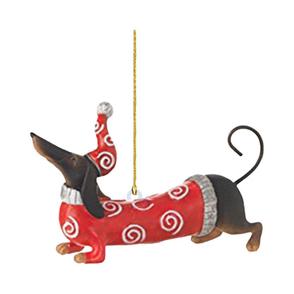 Christmas Tree Dachshund Ornament