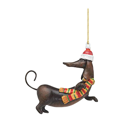 Christmas Tree Dachshund Ornament