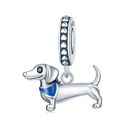 925 Sterling Silver Dachshund Pendant