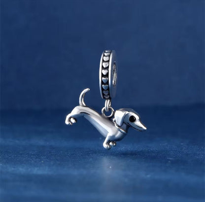 925 Sterling Silver Dachshund Pendant