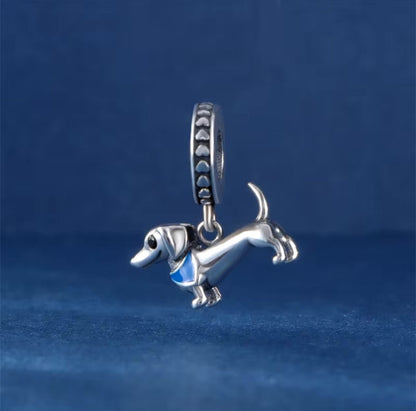 925 Sterling Silver Dachshund Pendant