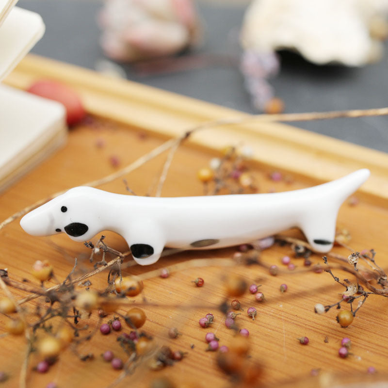 Ceramic Dachshund Chopstick Holder | The Best Dachshund Gifts