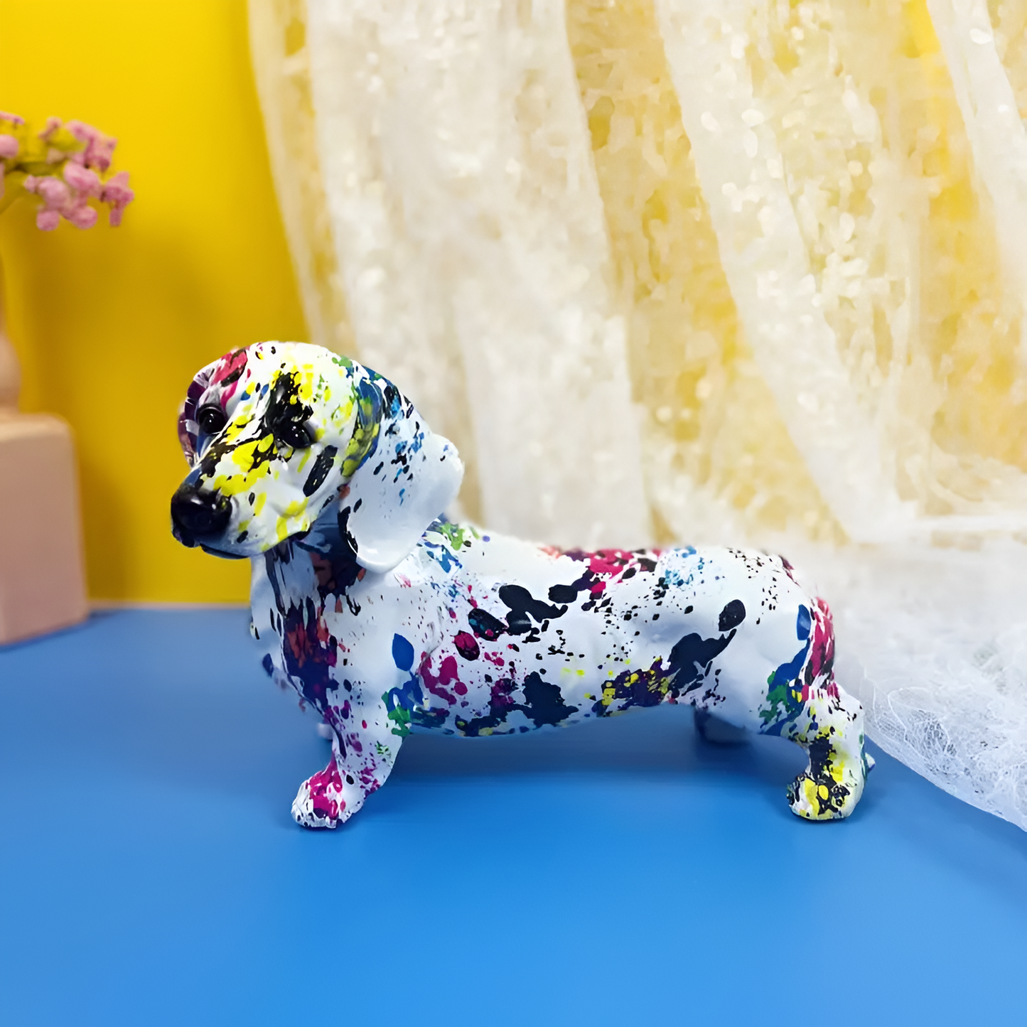 Colorful Dachshund Puppy Figurine | The Best Dachshund Gifts