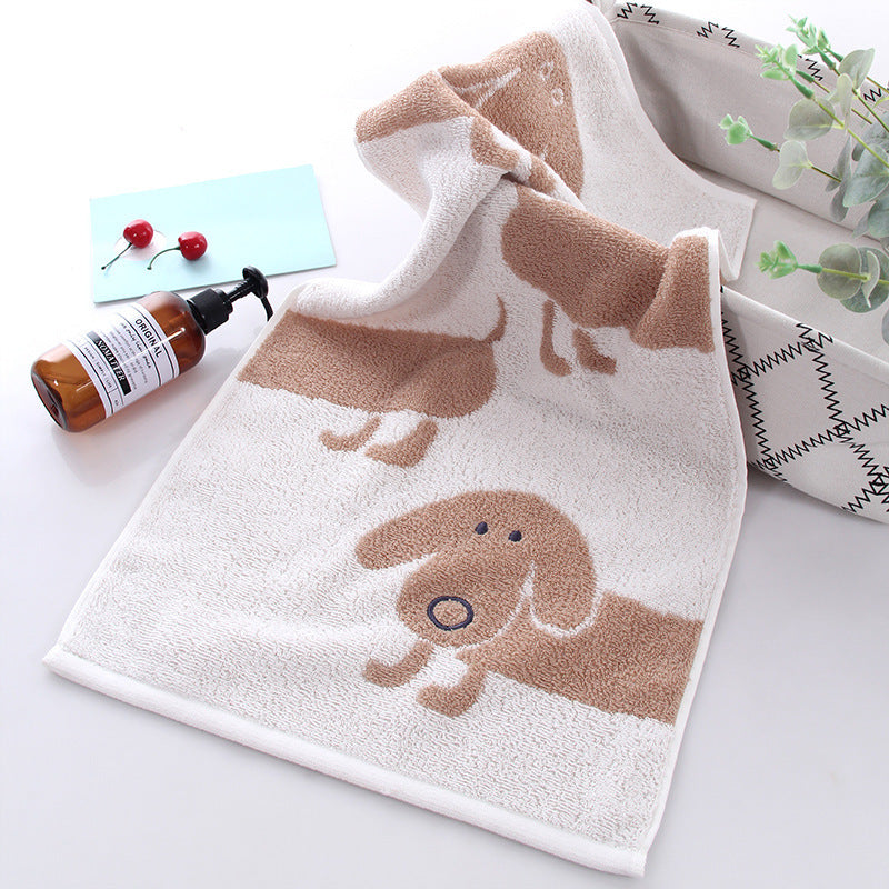 Cute Dachshund Embroidered Towel