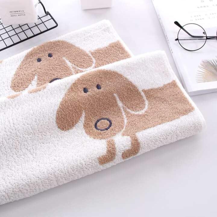 Cute Dachshund Embroidered Towel