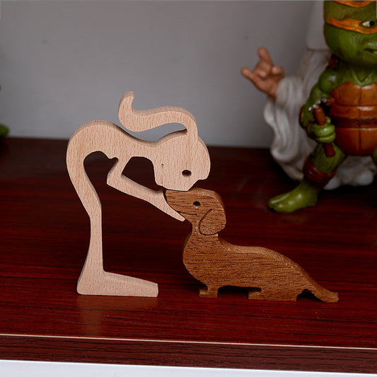 Dachshund Love Wooden Figurine | The Best Dachshund Gifts
