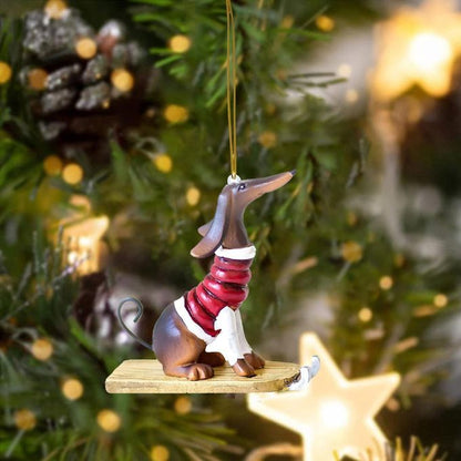 Christmas Tree Dachshund Ornament