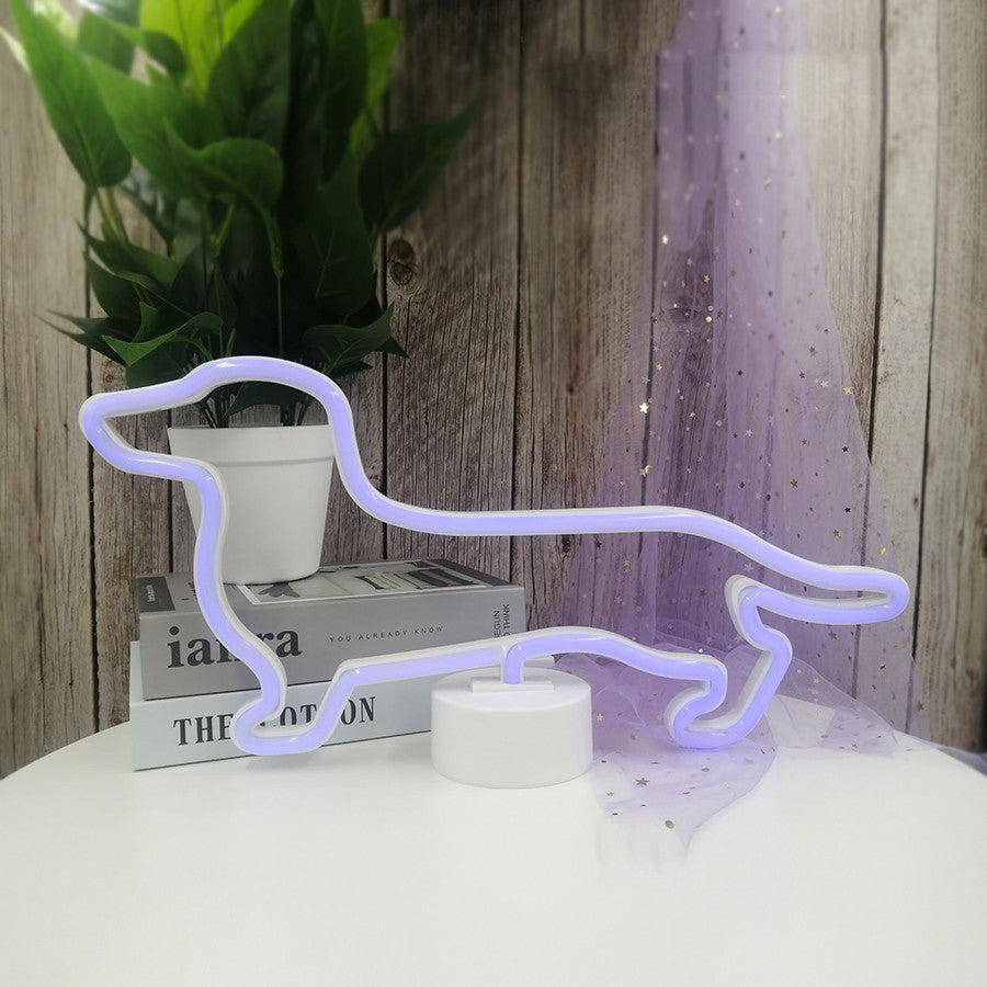 LED Neon Dachshund Lamp | The Best Dachshund Gifts
