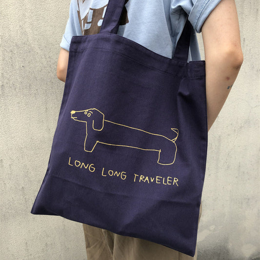 Long Traveler Dachshund Tote Bag | The Best Dachshund Gifts