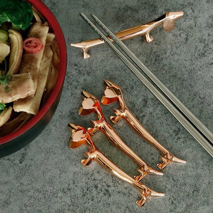 Metal Dachshund Chopstick Holder | The Best Dachshund Gifts