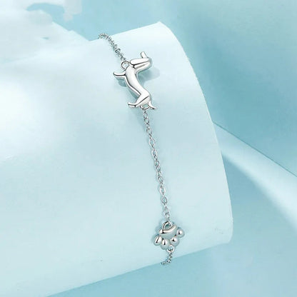 Sterling Silver Dachshund Bracelet | The Best Dachshund Gifts