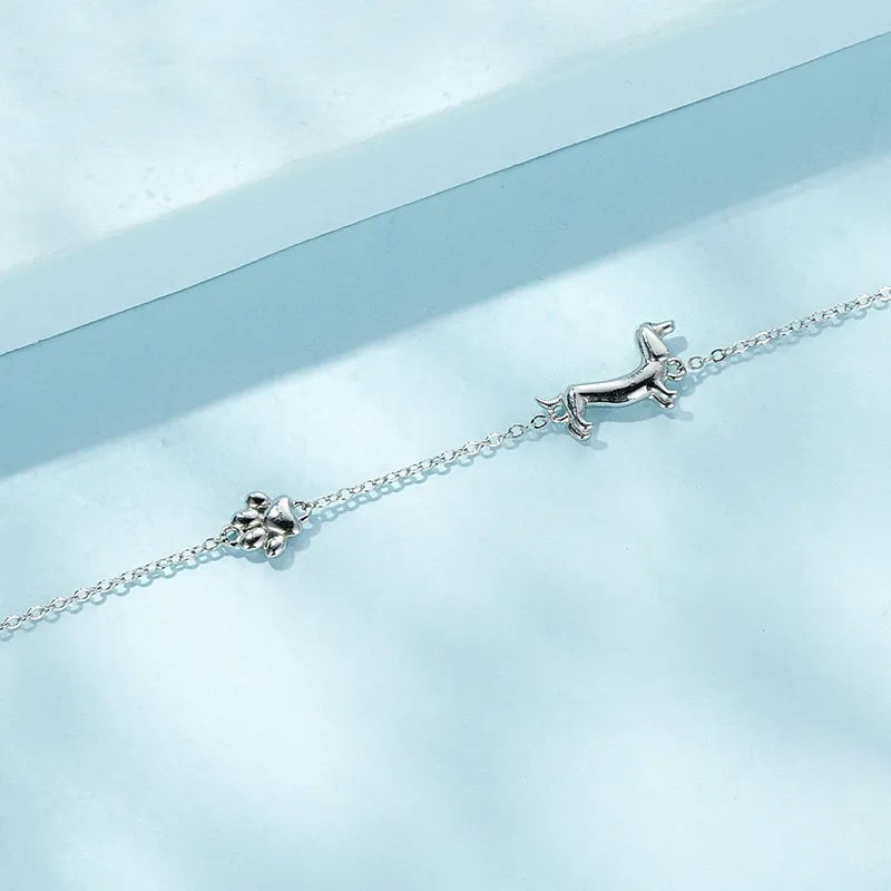 Sterling Silver Dachshund Bracelet | The Best Dachshund Gifts