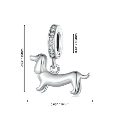 Sterling Silver Dachshund Pendant | The Best Dachshund Gifts