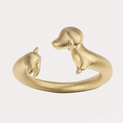 Adjustable Copper Dachshund Ring | The Best Dachshund Gifts