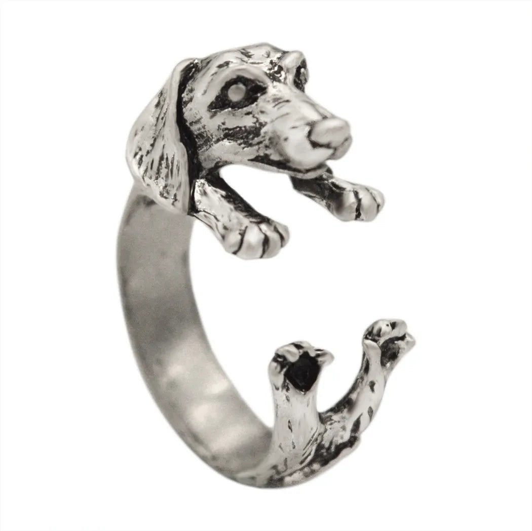 Adjustable Zinc Alloy Dachshund Ring | The Best Dachshund Gifts