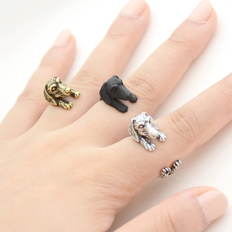 Adjustable Zinc Alloy Dachshund Ring | The Best Dachshund Gifts