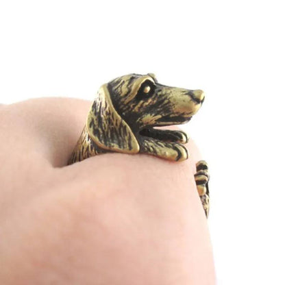 Adjustable Zinc Alloy Dachshund Ring | The Best Dachshund Gifts