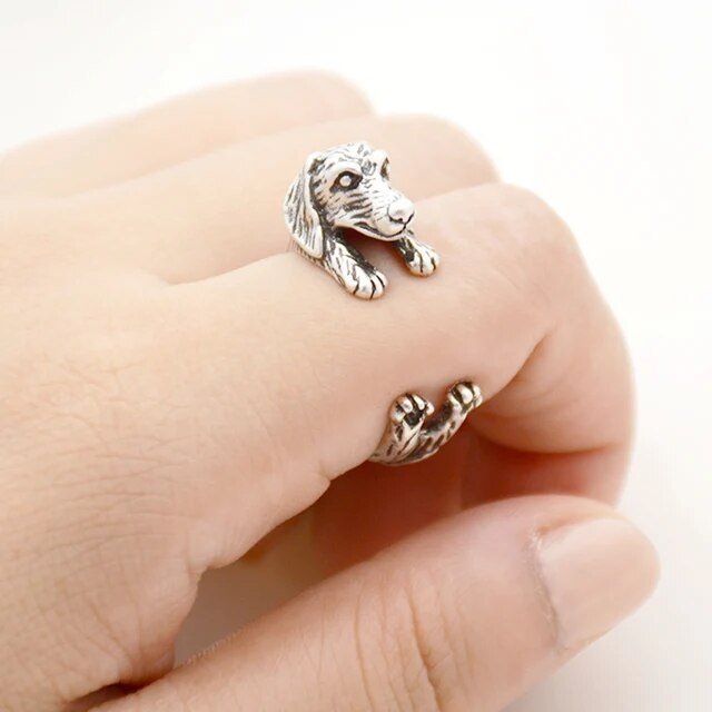 Adjustable Zinc Alloy Dachshund Ring | The Best Dachshund Gifts