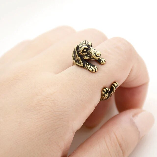 Adjustable Zinc Alloy Dachshund Ring | The Best Dachshund Gifts