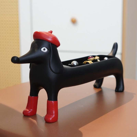 Beret Dachshund Ring Organizer - The Best Dachshund Gifts