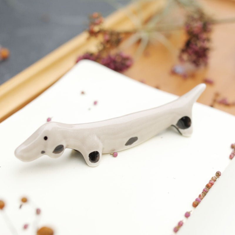 Ceramic Dachshund Chopstick Holder | The Best Dachshund Gifts