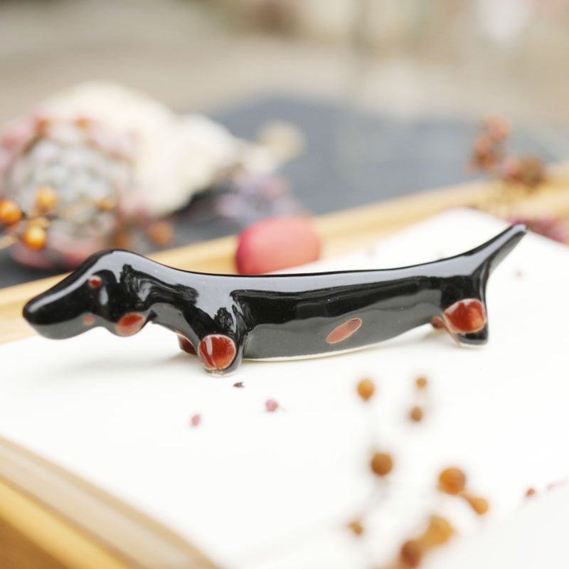 Ceramic Dachshund Chopstick Holder | The Best Dachshund Gifts