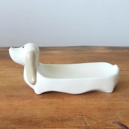 Ceramic Dachshund Chopsticks Holder Set | The Best Dachshund Gifts