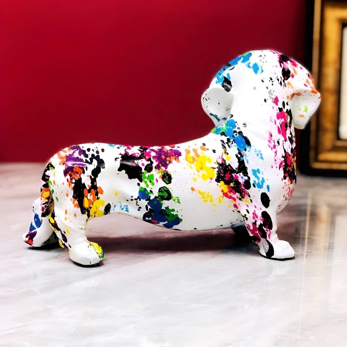 Colorful Dachshund Puppy Figurine | The Best Dachshund Gifts