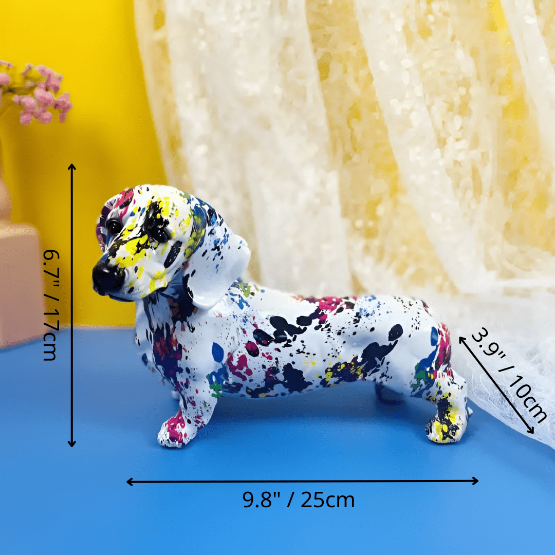 Colorful Dachshund Puppy Figurine | The Best Dachshund Gifts