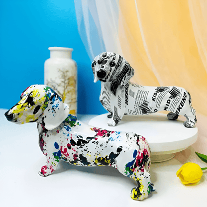 Colorful Dachshund Puppy Figurine | The Best Dachshund Gifts