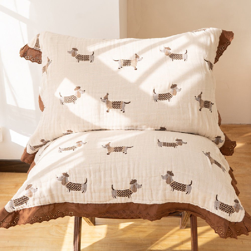 Cotton Dachshund Pillowcase | The Best Dachshund Gifts