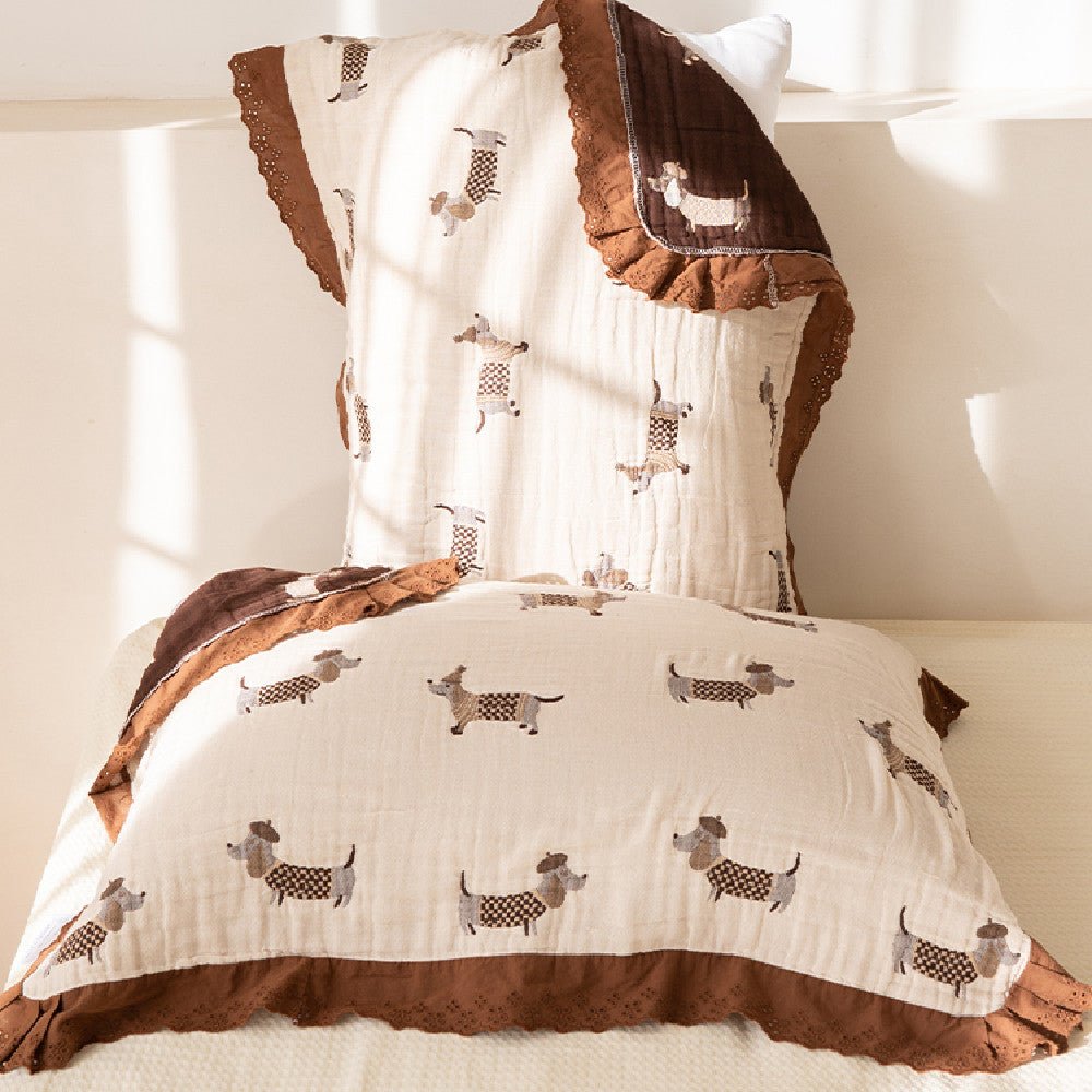 Cotton Dachshund Pillowcase | The Best Dachshund Gifts