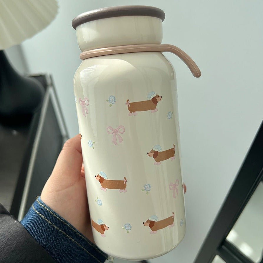 Cute Dachshund Thermos 13.5fl oz / 400ml | The Best Dachshund Gifts