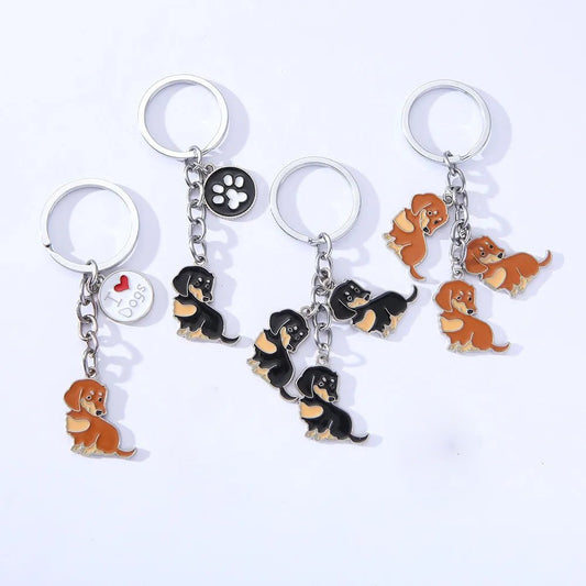 Cute Metal Dachshund Keychain | The Best Dachshund Gifts