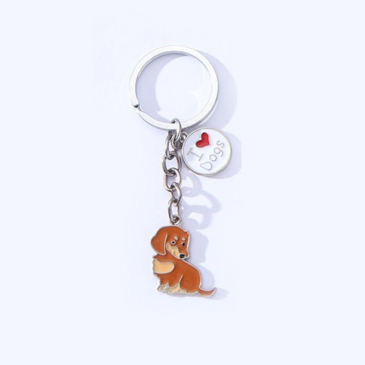 Cute Metal Dachshund Keychain | The Best Dachshund Gifts