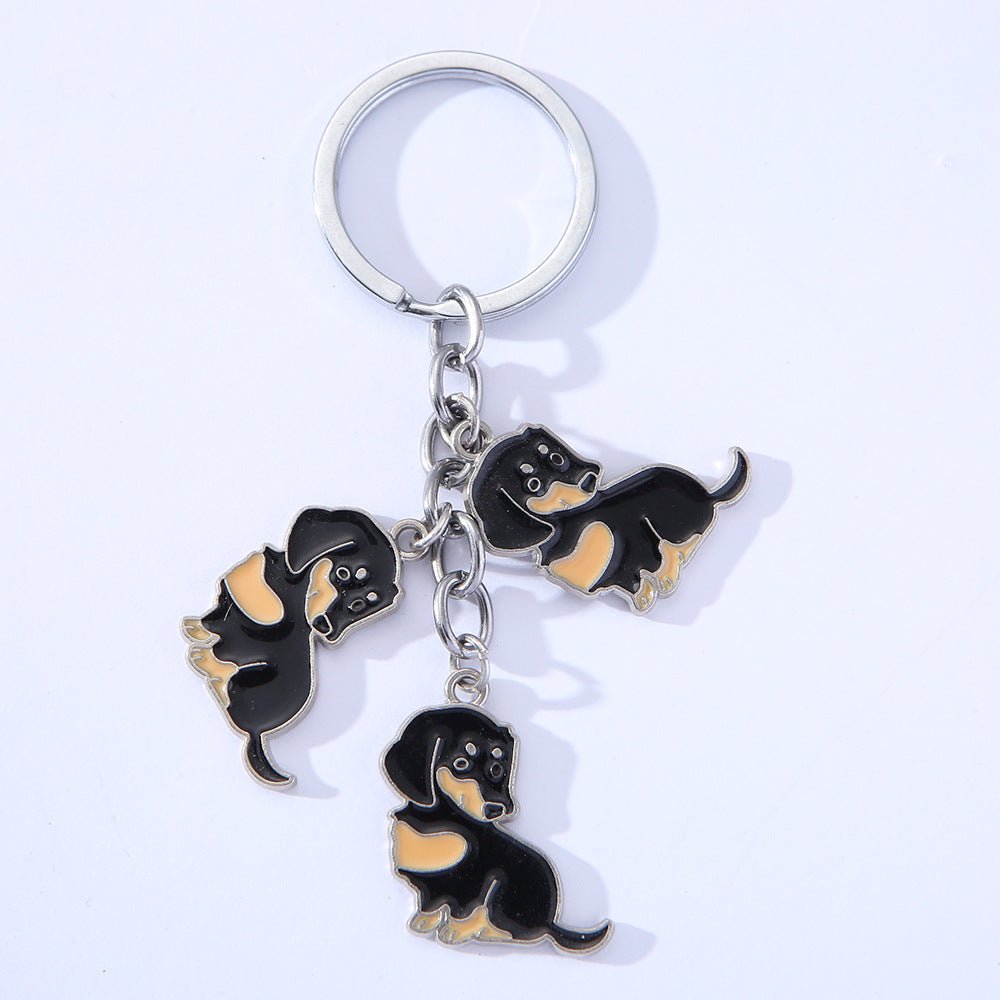 Cute Metal Dachshund Keychain | The Best Dachshund Gifts