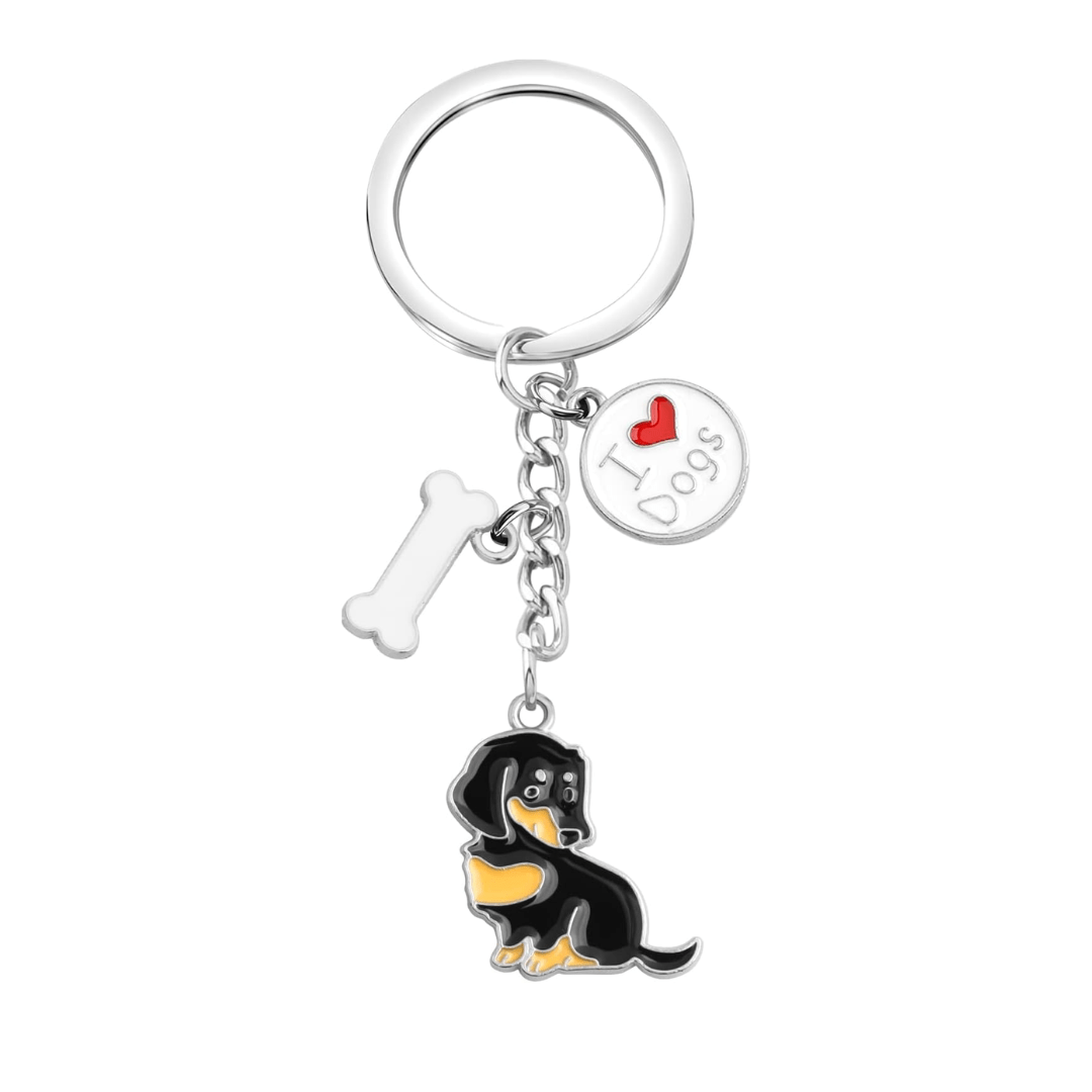 Cute Metal Dachshund Keychain | The Best Dachshund Gifts