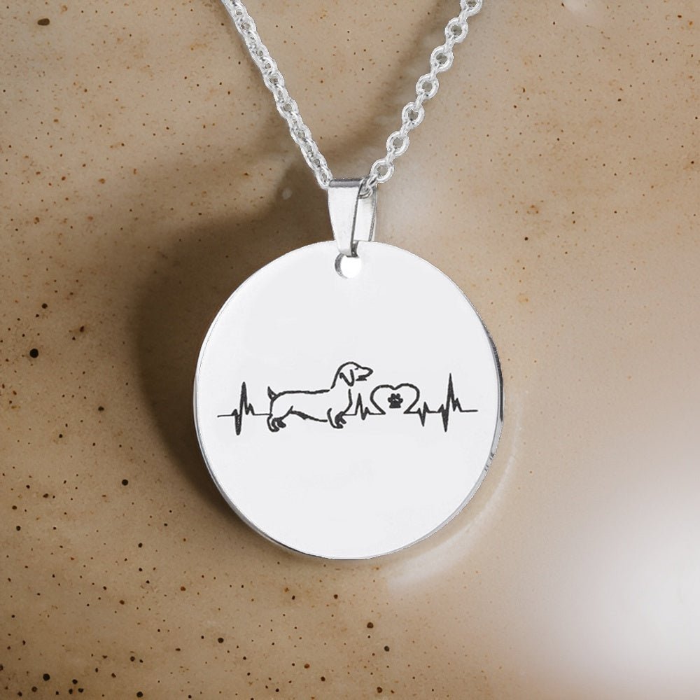 Heartbeat Dachshund Necklace | The Best Dachshund Gifts