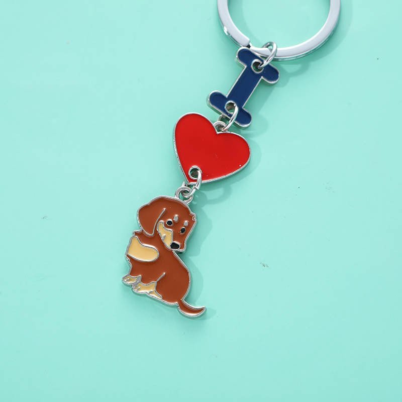 I ♡ Dachshunds Keychain | The Best Dachshund Gifts