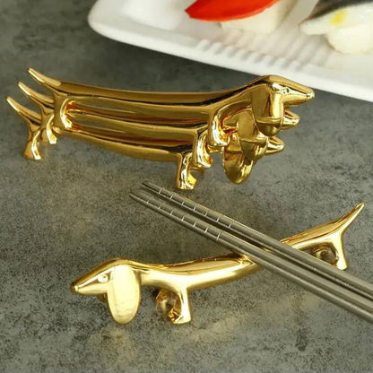 Metal Dachshund Chopstick Holder | The Best Dachshund Gifts