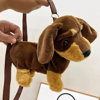 Plush Dachshund Crossbody Bag | The Best Dachshund Gifts