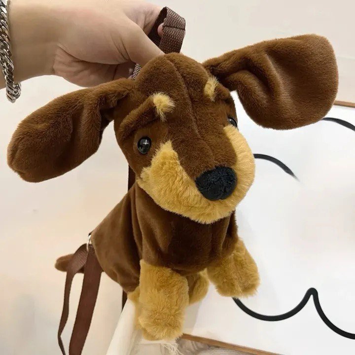 Plush Dachshund Crossbody Bag | The Best Dachshund Gifts