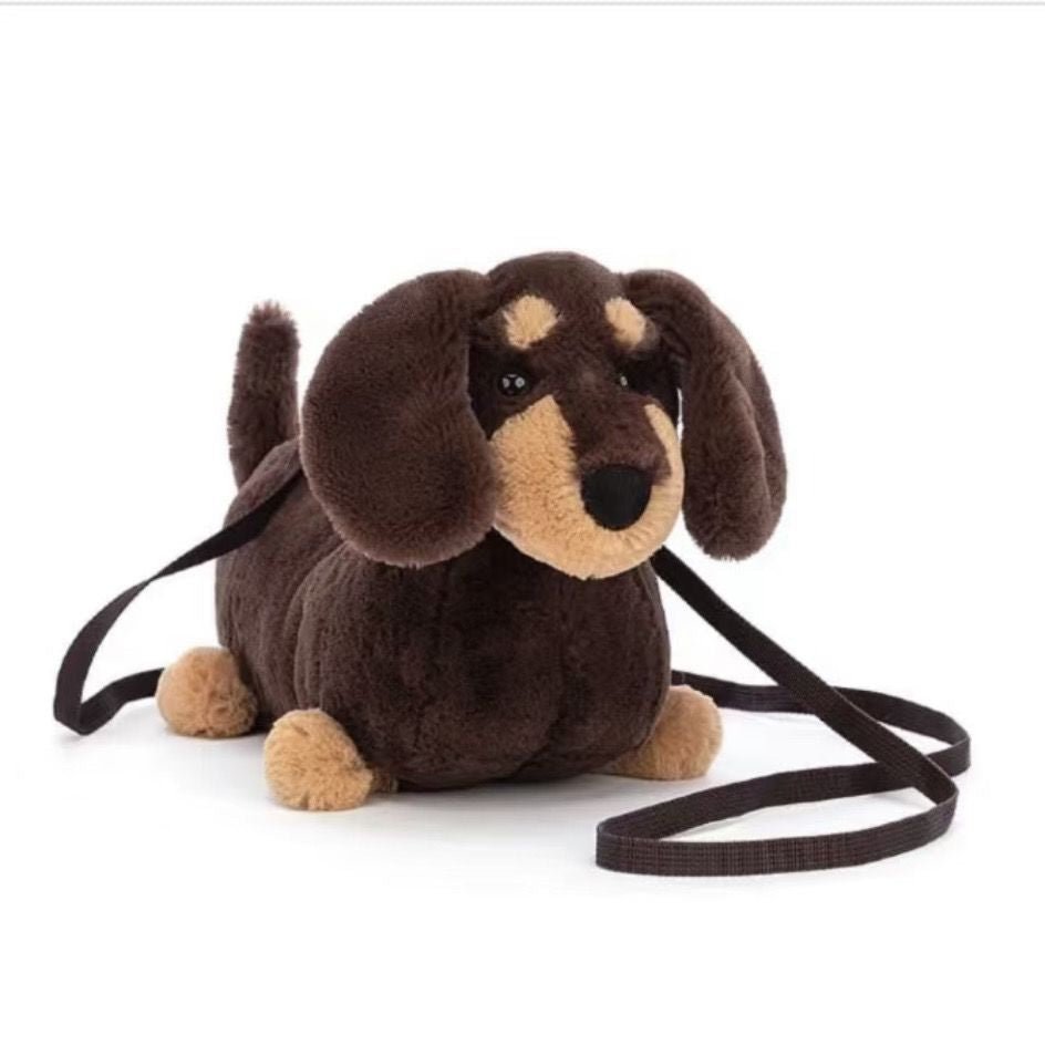 Plush Dachshund Crossbody Bag | The Best Dachshund Gifts