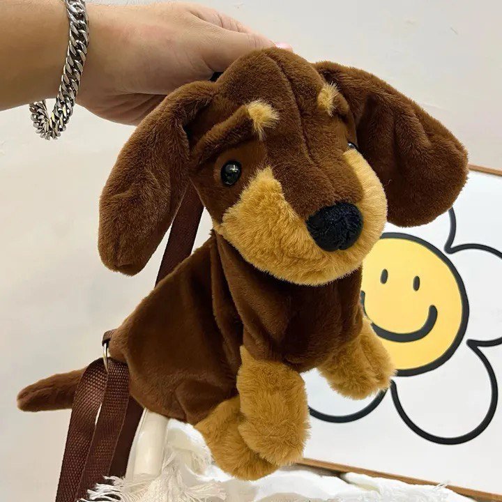 Plush Dachshund Crossbody Bag | The Best Dachshund Gifts