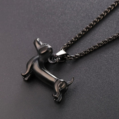 Stainless Steel 3D Dachshund Necklace | The Best Dachshund Gifts