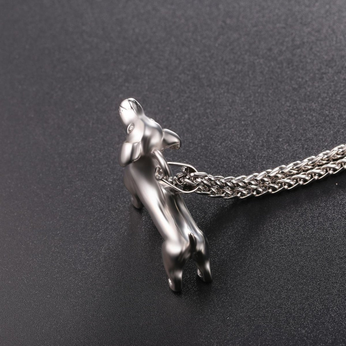 Stainless Steel 3D Dachshund Necklace | The Best Dachshund Gifts