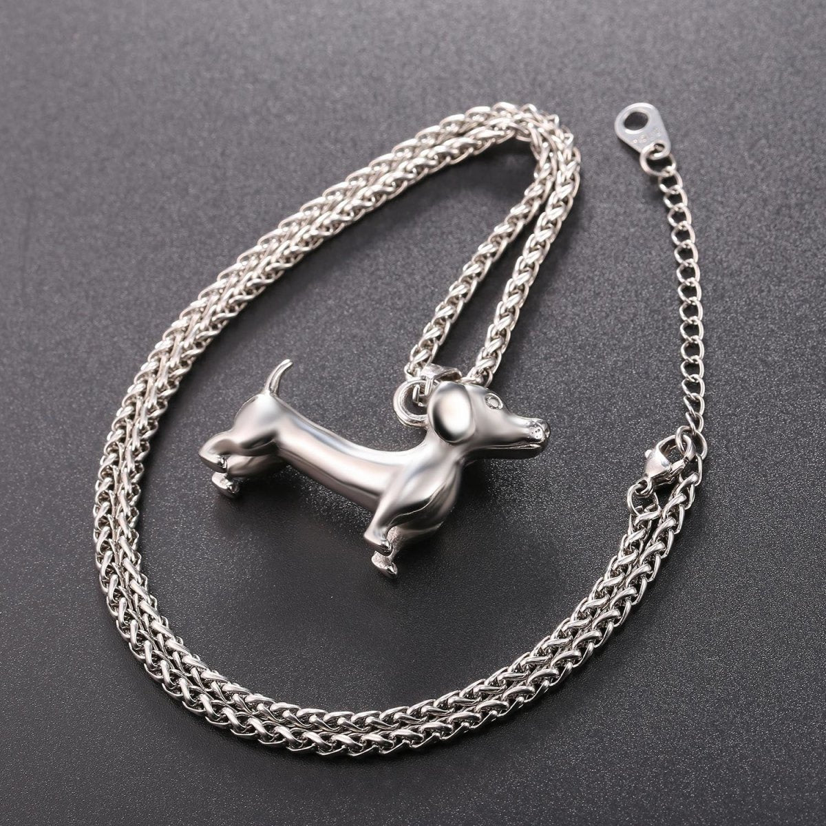 Stainless Steel 3D Dachshund Necklace | The Best Dachshund Gifts