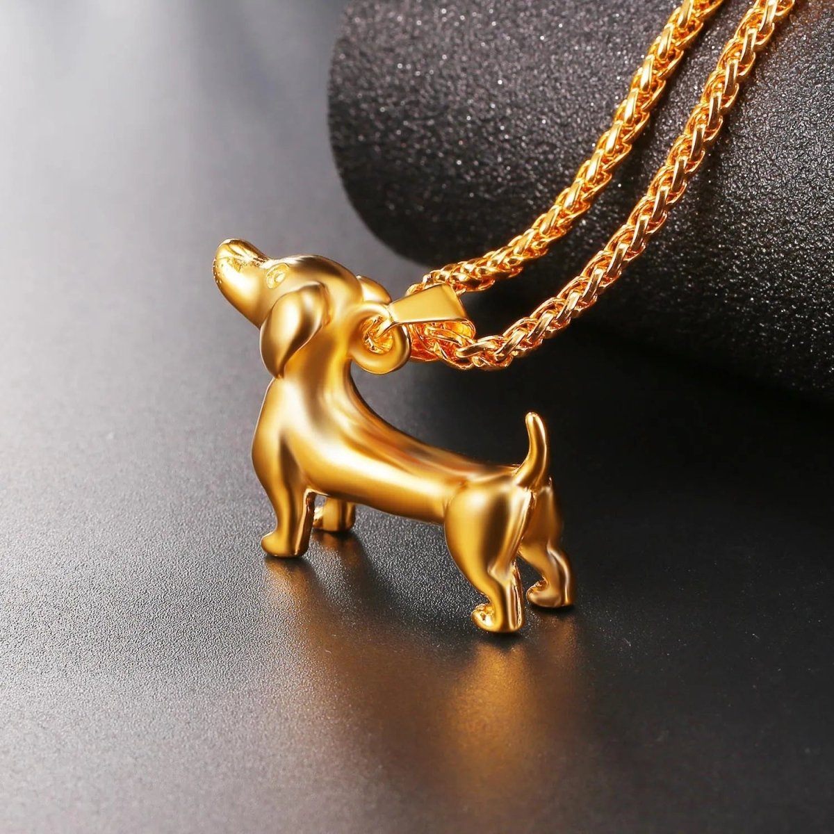 Stainless Steel 3D Dachshund Necklace | The Best Dachshund Gifts