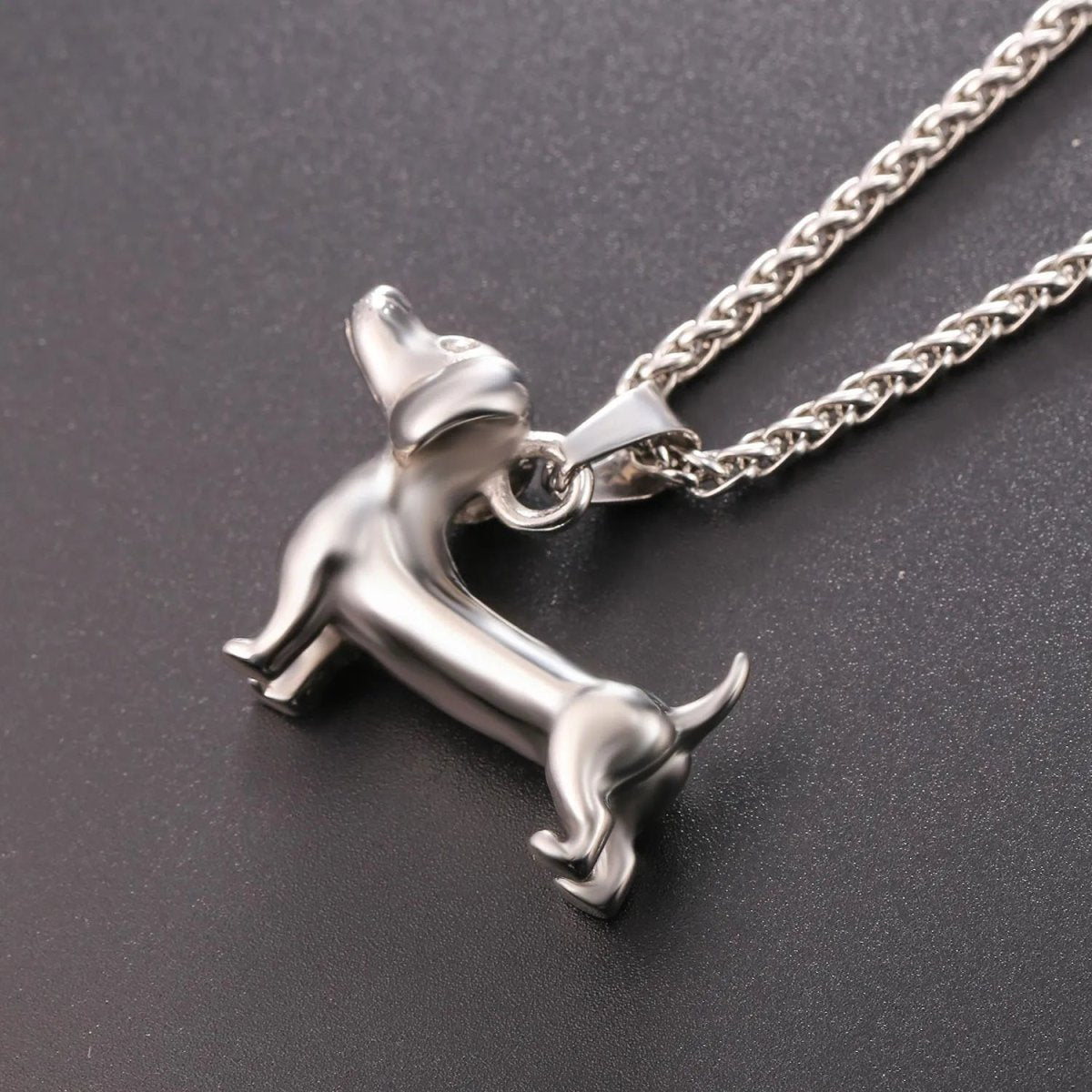 Stainless Steel 3D Dachshund Necklace | The Best Dachshund Gifts