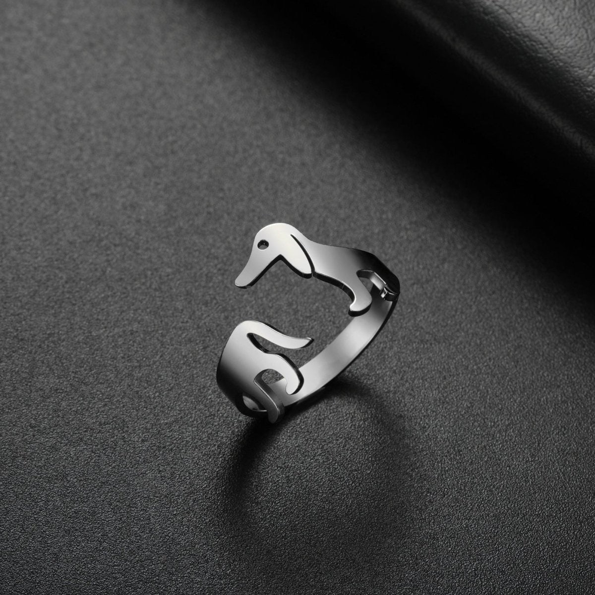 Stainless Steel Dachshund Ring | The Best Dachshund Gifts